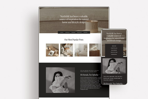 انواع قالب وبلاگ